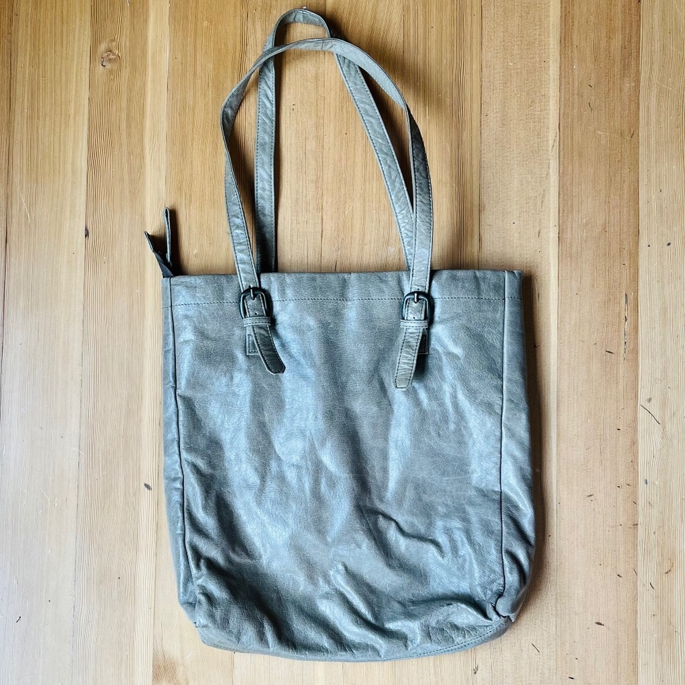 Latico gray/beige tote shoulder bag